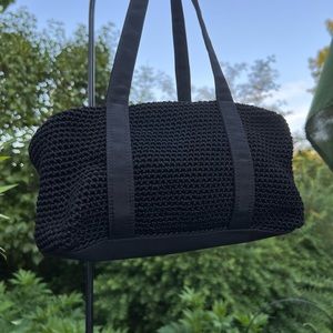 The Sak Black Crochet Bag